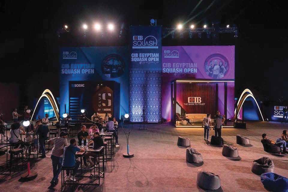 CIB Egyptian Squash Open stage