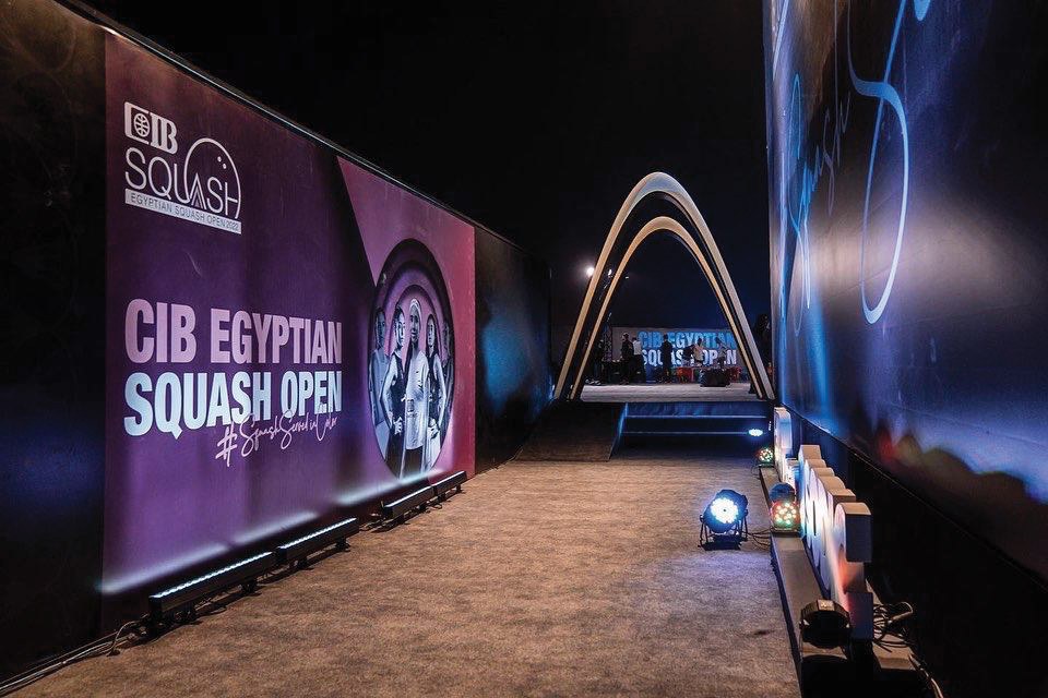 CIB Squash Open · hero wall