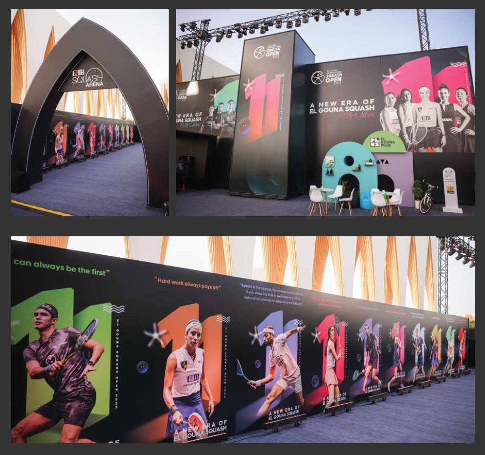 El Gouna Squash Open · venue branding